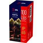 ЭРА ERAPS-NP10  Гирлянда  ERAPS-NP10 светодиодная новогодняя нить 10 м тёплый свет 100 LED