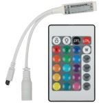 ЭРА RGBController-12/24V-72/144W-IP20-IR  Контроллер мини для светодиодной ленты с ИК пультом