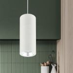 ЭРА PL12 GX53 WH/SL  PL12 GX53 WH/SL Подсветка  Подвесной светильник под лампу GX53, алюминий, цвет белый+серебро (18/