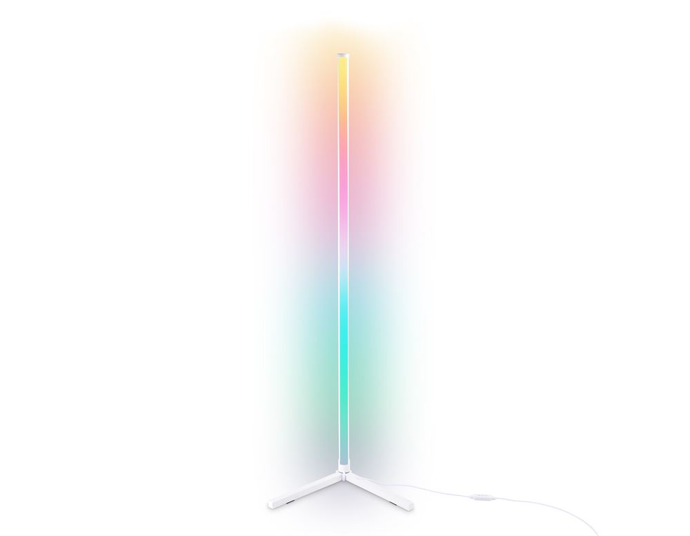 Ambrella Светильник светодиодный напольный RGB с пультом FL8020 WH белый LED 15W RGB D32*1250 (ПДУ РАДИО 2.4G)