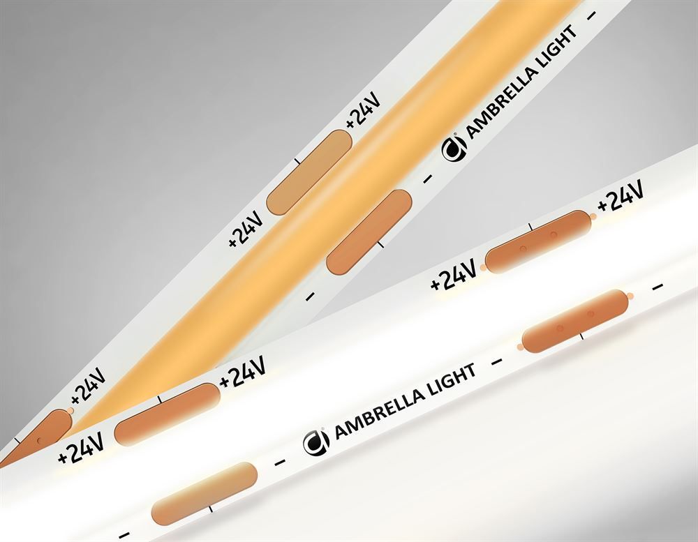 Ambrella Светодиодная лента GS4702 COB 480Led /12W m/ 24V IP20 4500K/ 5000*8*1.54mm/ кратность резки 50mm (2 конт.)