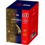 ЭРА ERAPS-SP1  Гирлянда  ERAPS-SP1 светодиодная новогодняя занавес уличная 220 В 3*2 м тёплый белый свет 600 LED