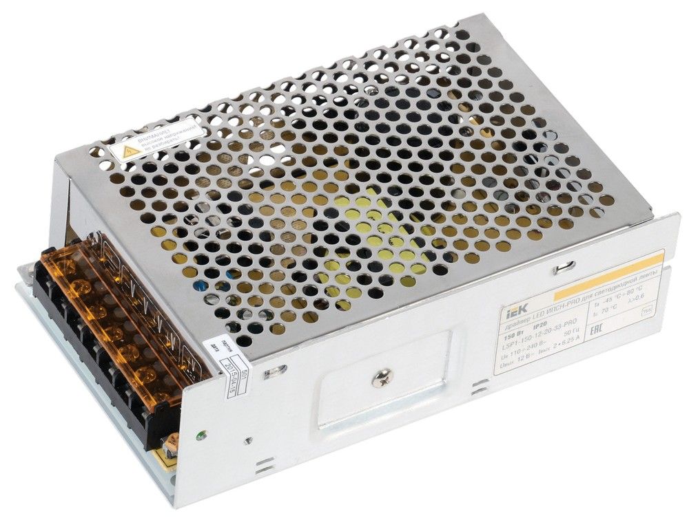 IEK Драйвер LED ИПСН-PRO 150Вт 12 В блок - клеммы IP20 (1/  /40/ 960)