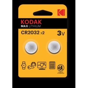 Элемент питания Kodak CR2032-2BL (60/240/43200)