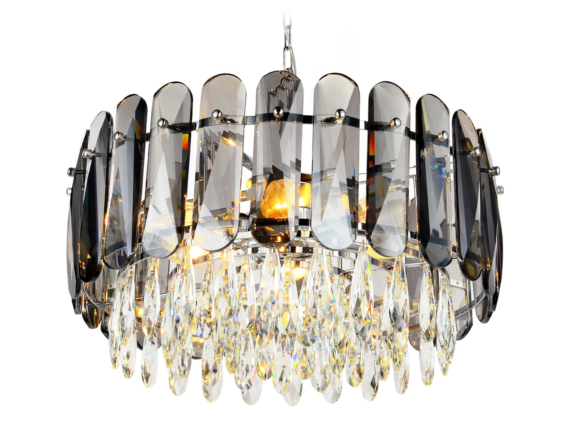 Ambrella TR5069/6 CH/SM/CL хром/дымчатый/прозрачный E14/6 max 40W D500*950