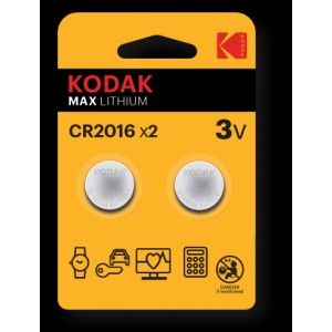 Элемент питания Kodak CR2016-2BL (60/240/43200)