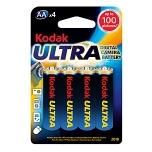 Kodak Эл-нт пит. (щелочной)  LR6-4BL ULTRA PREMIUM  [ KAA-4 UD] (80/400/17600)
