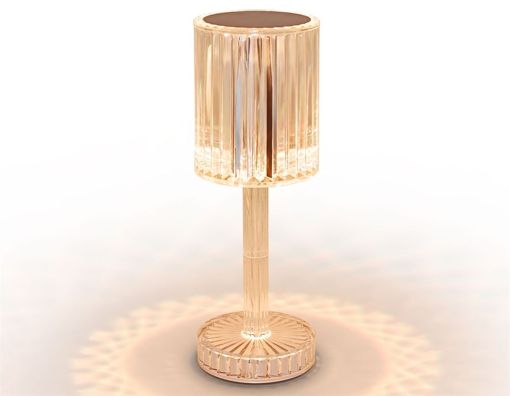 Ambrella DE8066 CL прозрачный LED 3000K/4200K/6400K 3W Настольная светодиодная лампа с сенсорным выключателем 