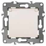 ЭРА 12-2103-02 Розетка 2P+E Schuko со шторками с крышкой, 16АХ-250В, 12, слоновая кость