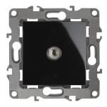 ЭРА 12-3102-06  Розетка TV проходная, 12, чёрный (10/100/3200)