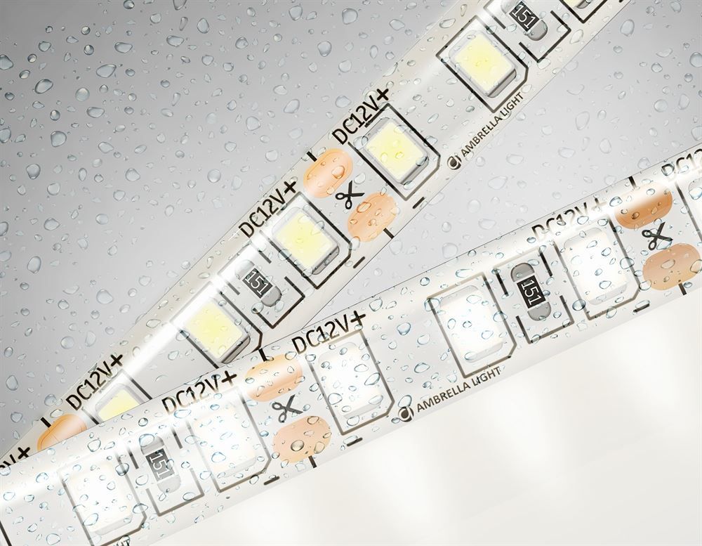 Ambrella Светодиодная лента GS1202 2835 120Led/ 9.6W m/ 12V IP65 4500K/ 5000*8*2.27mm/ кратность резки 25mm (2 конт.)