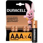 Duracell BASIC NEW LR03-4BL [AAA-4] Батарейка щелочная (4 / 4 / 40)