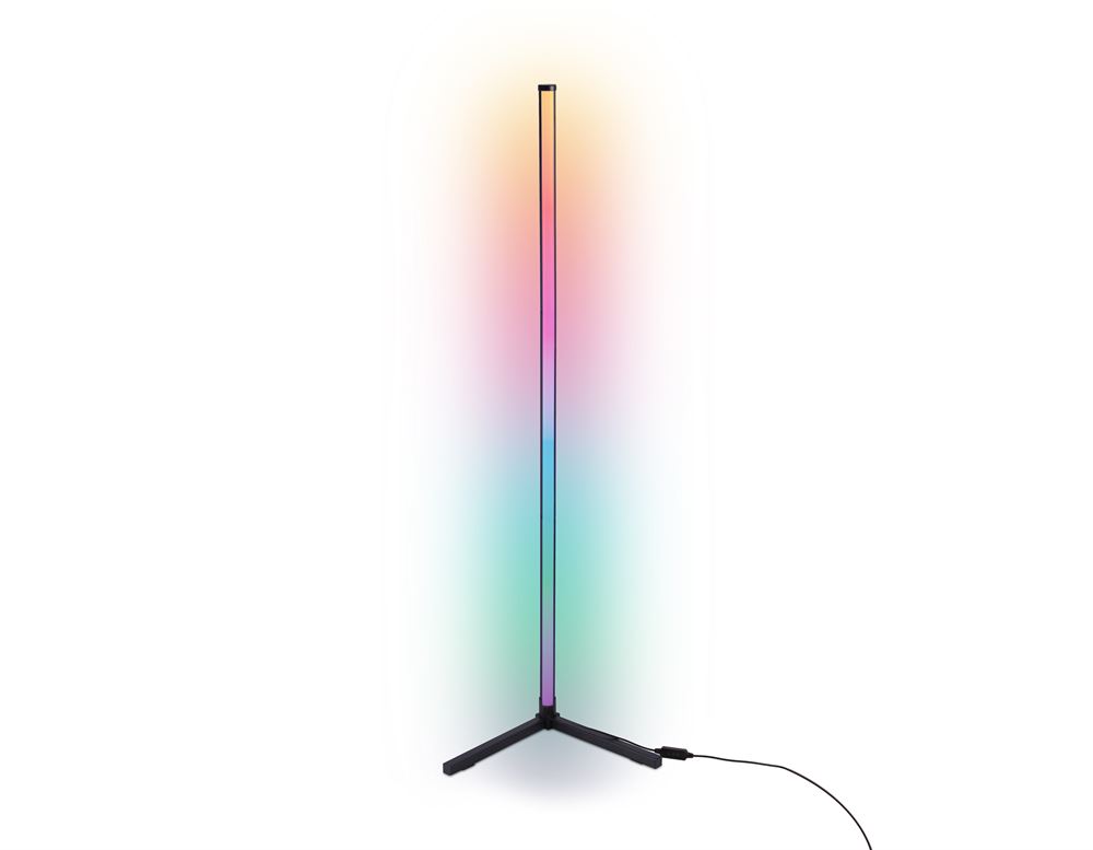 Ambrella Светильник светодиодный напольный RGB с пультом FL8022 BK черный LED 15W RGB D32*1250 (ПДУ РАДИО 2.4G)