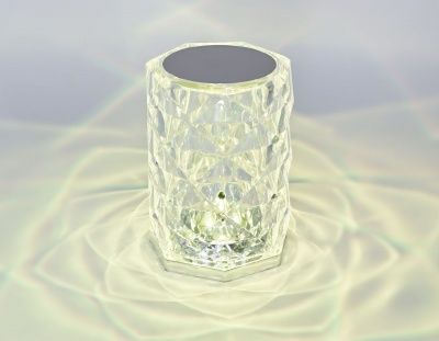 Ambrella DE8013 CL прозрачный LED RGB 3W Настольная светодиодная лампа с сенсорным выключателем и пультом 