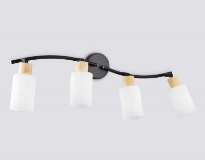 Ambrella TR8723/4 BK/WD Светильник накладной черный/дерево E14/4 max 60W 760*100*210