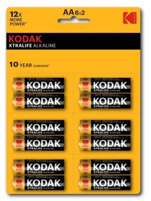 Kodak XTRALIFE LR6-12BL perforated [KAA-2x6] батарейка щелочная