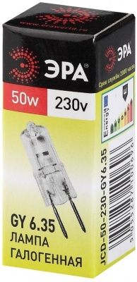ЭРА GY6.35-JCD-50W-230V Ламп. галогенная прозр. (1 / 100 / 1000)