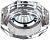 ЭРА DK6 CH/SL  св-к стекло объемный многогранник MR16,12V/220V, 50W, GU5,3 хром/зеркальн