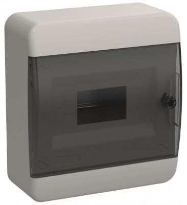 IEK TEKFOR Корпус пласт. ЩРН-П-8 IP41 черн. прозр. дверь (1 / / 4)