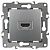 ЭРА 12-3114-03  Розетка HDMI, 12, алюминий (10/100/3200)