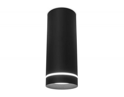 Ambrella  TN286 SBK черный песок LED 4200K 9W D80*200 накладной светодиодный точечный светильник