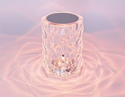Ambrella DE8013 CL прозрачный LED RGB 3W Настольная светодиодная лампа с сенсорным выключателем и пультом 