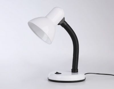 Ambrella настольный светильник с выключателем DE7701 WH белый E27 max 40W