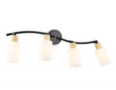 Ambrella TR8723/4 BK/WD Светильник накладной черный/дерево E14/4 max 60W 760*100*210