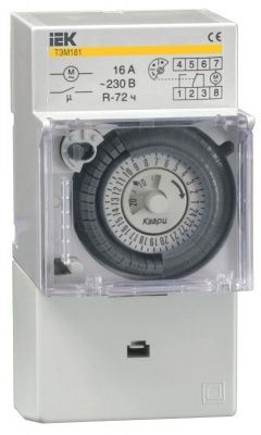 IEK KARAT Таймер ТЭМ181 аналоговый 16А 230В на DIN-рейку (1/  /100/ 2000)