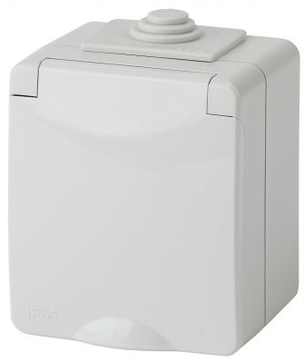 ЭРА 11-2601-03  Розетка 2P+E IP65, 16A-250В, ОУ, серый (10/100/1600)