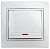 1-102-01 Intro Выключатель с подсветкой, 10А-250В, IP20, СУ, Plano, белый (10/200/2400)