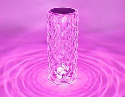 Ambrella DE8021 CL прозрачный LED RGB 3W Настольная светодиодная лампа с сенсорным выключателем и пультом 