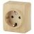 ЭРА 11-2203-11  Розетка 2P+E Schuko, 16A-250В, IP20, ОУ,  Эксперт, сосна (16/160/3200)