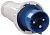IEK Вилка перенос. ССИ-033 63А-6ч 220В 2P+PE IP54