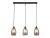 Ambrella TR3537/3 BK/SM/FR Светильник подвесной черный/дымчатый/белый матовый E27/3 max 40W 640*120*820 Ambrella TR3537/3 BK/SM/FR Светильник подвесной черный/дымчатый/белый матовый E27/3 max 40W 640*120*820