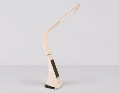 Ambrella DE511 BG бежевый LED 3000-6400K 6W+LCD 2W Светодиодная настольная лампа с дисплеем