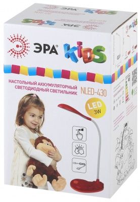 ЭРА NLED-430-3W-R красный наст. светильник