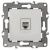 ЭРА 12-3105-02 Розетка телефонная RJ11,12, слоновая кость (1)