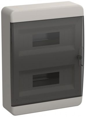 IEK TEKFOR Корпус пласт. ЩРН-П-24 IP41 черн. прозр. дверь (1 / / 1)