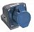 IEK Розетка стац. ССИ-123 32А-6ч 220В 2P+PE IP44