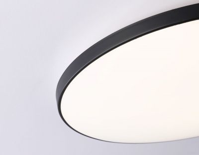 Ambrella FZ1226 BK черный IP44 24W 4200K D372*55 (Без ПДУ) Светильник светодиодный потолочный