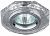 ЭРА DK5 SH SL  св-к стекло многогранник MR16,12V/220V, 50W, GU5,3 серебряный блеск серебр