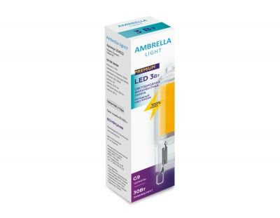 Ambrella LED G9 3W 6400K (30W) 220-230V Светодиодная лампа Filament 