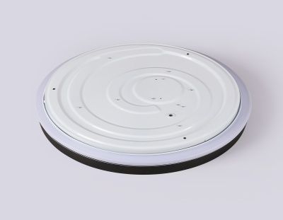 Ambrella FZ610 BK/GD Свет-ник потолочный светод-ный с пультом черный/золото IP20 66W 3000K-6500K+RGB D490*85 (ПДУ ИК) 3000K - тепл. бел. свет