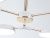 Ambrella FL516333/6 WH/FGD Светильник светодиодный подвесной белый/золото 108W 3000-6000K D780*210 (без ПДУ)