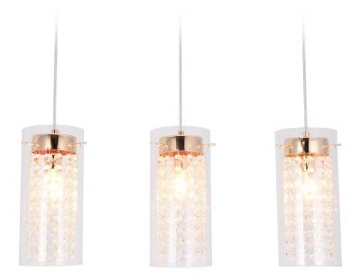  Ambrella Подвесной светильник с хрусталем TR3663/3 GD/CL золото/прозрачный E14/3 max 40W 560*110*800