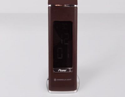 Ambrella DE510 BR коричневый LED 3000-6400K 6W+LCD 2W Светодиодная настольная лампа с дисплеем
