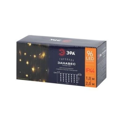 ЭРА ENOZ-2B  Гирлянда LED Дождь/Занавес 1 м*2 м теплый свет, 24V, IP44