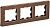 IEK BRITE BR-M32-M-21-K30 Рамка 3-мест. РУ-3-1-Бр металл коричн. RE AL (1 / 5 / 50)