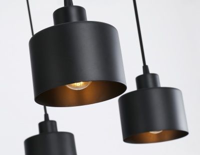 Ambrella Подвесной светильник в стиле лофт TR8132/6 BK черный E27*6 max 40W D700*800